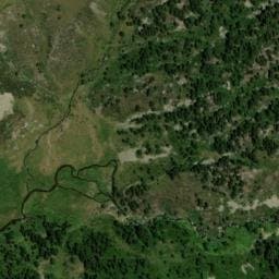 Vue satellite de Jasse du Pla (Bésines) à Mérens-les-Vals
