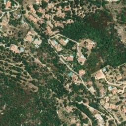 Vue satellite de Cala Di Sole à Aregno