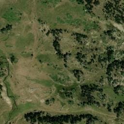 Vue satellite de Source de la Balmeta à Les Angles