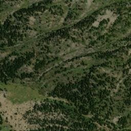Vue satellite de Cabane de Coma Joan à Angoustrine-Villeneuve-des-Escaldes