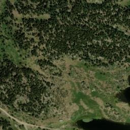 Vue satellite de Cabane de l'étang de la Pradella à Font-Romeu-Odeillo-Via