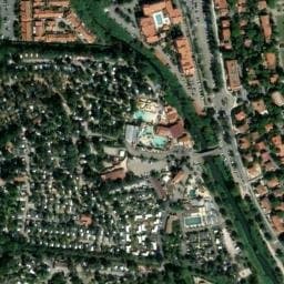 Vue satellite de CAMPING CLUB FRONT DE MER à Argelès-sur-Mer