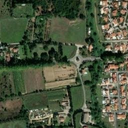 Vue satellite de Les pêchers à Laroque-des-Albères
