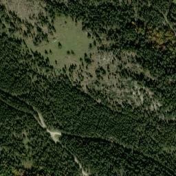 Vue satellite de Cabane de la Jaça de Los cabres à Bolquère
