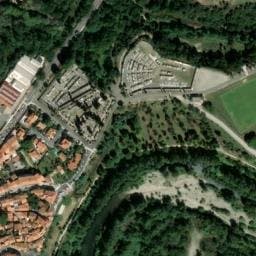 Vue satellite de Aire communale camping cars Le Boulou à Montesquieu-des-Albères