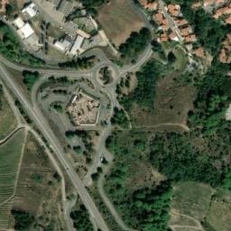 Vue satellite de Aire Collioure (Nouveau Cimetière) à Argelès-sur-Mer