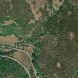 Vue satellite de Source pétrifiante de la Navaccia à Pietralba