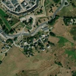 Vue satellite de Aire de Camping Car des Remparts de Mont-Louis à La Cabanasse
