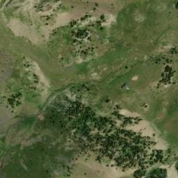 Vue satellite de Refuge de Claror à Porta