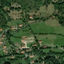 Vue satellite de Camping Saint-Martin à Saint-Laurent-de-Cerdans