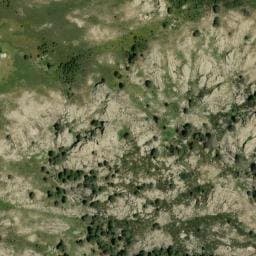 Vue satellite de Source captée de Teghia à Castiglione