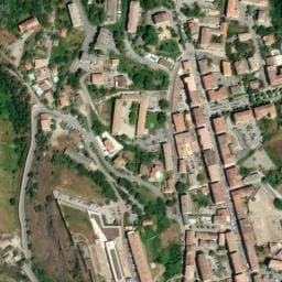 Vue satellite de Fontaine publique Sainte-Croix à Soveria