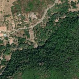 Vue satellite de Fontaine du pont de Serriera à Partinello