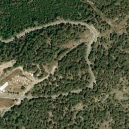 Vue satellite de Castel de Vergio à Albertacce