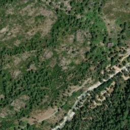 Vue satellite de Fontaine de Tuani à Corte