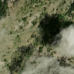 Vue satellite de Stazzi di Monte Pianu à Casanova