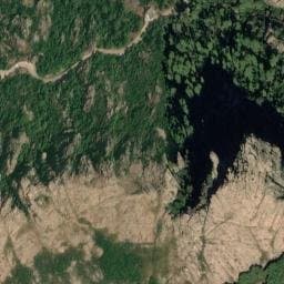 Vue satellite de Source des roches Bleues à Piana