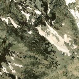Vue satellite de Source du col de Rinoso à Guagno
